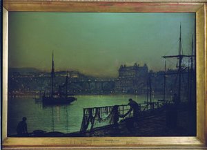 スカーバラ：ライト 作： John Atkinson Grimshaw