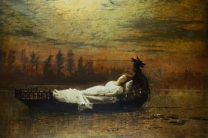 シャロットの貴婦人 作： John Atkinson Grimshaw