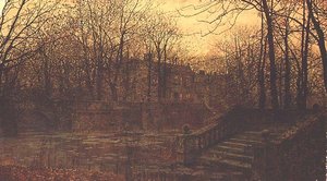 The Moated Grange 作： John Atkinson Grimshaw