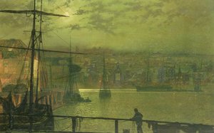 不明な画像 作： John Atkinson Grimshaw