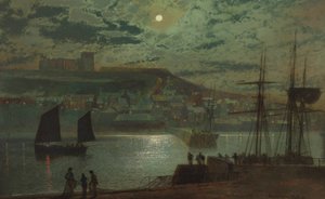 Whitbyn satama 作： John Atkinson Grimshaw