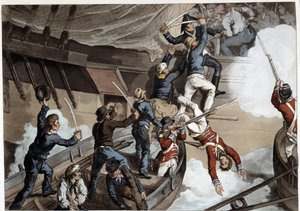 エドワード・オルネ著「歴史的、軍事的、海軍的逸話」の19世紀初頭の衝突事故