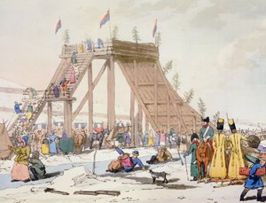 アーティストによってエッチングされた1804年に公開されたアイスヒル 作： John Augustus Atkinson