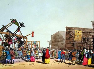 カッチェリ、画家によるエッチング、1804年発行（カラーリトグラフ） 作： John Augustus Atkinson
