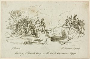 アバクロンビー指揮下のイギリス軍の上陸 作： John Augustus Atkinson