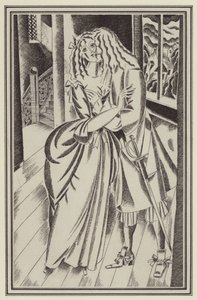 ダニエル・デフォーによるモール・フランダースのイラスト（litho） 作： John Austen