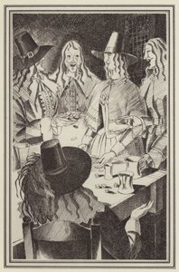 ダニエル・デフォーによるモール・フランダースのイラスト（litho） 作： John Austen