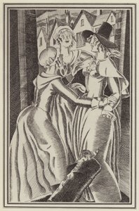 ダニエル・デフォーによるモール・フランダースのイラスト（litho） 作： John Austen
