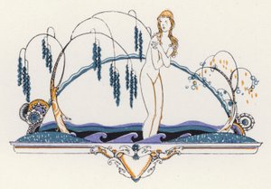 「Rogues In Porcelain」のイラスト、18 世紀の詩集 (カラー リソ)