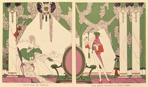 眠れる森の美女、Charles Perrault（1628-1703）による「Tales of Times Passed」のイラスト（1922年）（カラーリソ） 作： John Austen