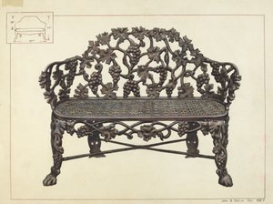 ガーデンベンチ 作： John B. Moll
