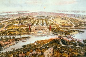 セントラルパーク、夏、南を見る、1865
