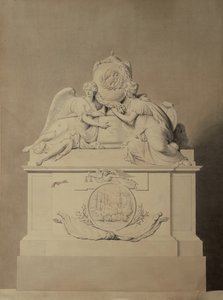 ウェストミンスター寺院のハーベイとハット船長の記念碑のデザイン、1804年頃 作： John Bacon
