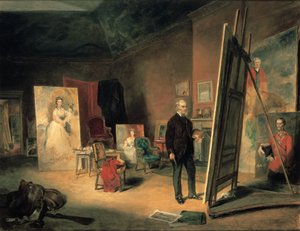 彼のスタジオでのサーフランシスグラントの肖像、1866