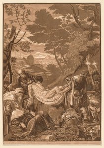 ベネチアンセット：キリストの墓、1739-43。 作： John Baptist Jackson