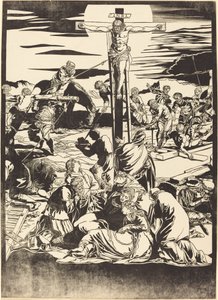 磔刑 [中皿] 作： John Baptist Jackson after Jacopo Tintoretto