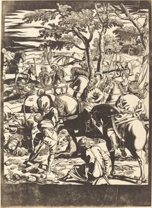 はりつけ[右図] 作： John Baptist Jackson after Jacopo Tintoretto