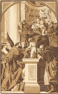 聖家族と四聖人 作： John Baptist Jackson after Veronese