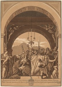 神殿でのプレゼンテーション 作： John Baptist Jackson, after Veronese