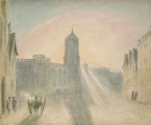 セント・アルデートから見たクライスト・チャーチ、1787年 作： John Baptist Malchair
