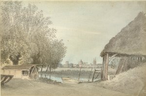 フェリー・ヒンクシー号、オックスフォード近郊、1789 年 6 月 15 日 作： John Baptist Malchair