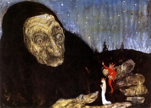 魔女と王様の子供たち、1909 年 作： John Bauer