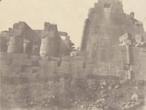 カルナック、列柱室、北壁、外壁、1番ビス] [Karnac, Hypostyle Hall, North Wall, External Face, N°1 bis]. 作： John Beasley Greene