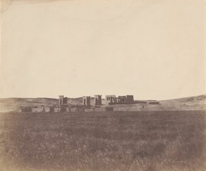 1853-54年、デブーの神殿。 作： John Beasley Greene