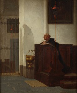 デュッセルドルフの古い教会、1873 作： John Beaufain Irving