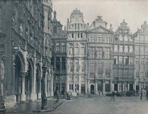 グランプラスの角、ベルギー、ブリュッセル、c1900 1914-1915