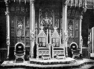 王位、貴族院、ウェストミンスター、c1905。