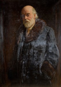 サー・オリバー・ロッジの肖像、1923年。 作： John Bernard Munns