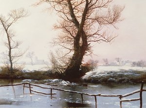 冷凍プール、1873（油） 作： John Berney Ladbrooke