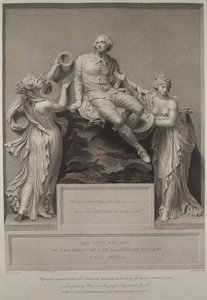 文学のミューズと絵画の天才とシェイクスピア、1803 作： John Boydell