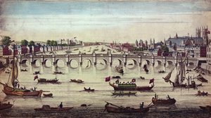 ウェストミンスター橋、西向き、J。ボウルズ発行、1747年 作： John Boydell
