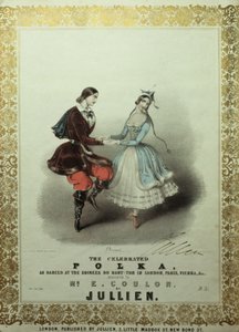 有名なポルカ、歌のシート、1840（カラーリソ） 作： John Brandard