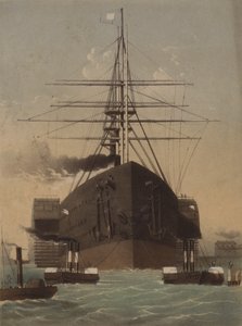グレートイースタン、イサンバード王国ブルネルの汽船 作： John Brandard