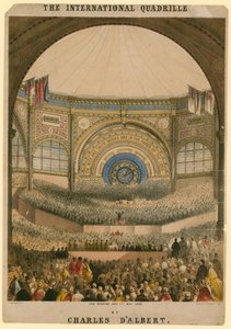 チャールズダルベールによるインターナショナルカドリーユ、初日、1862年5月1日 作： John Brandard