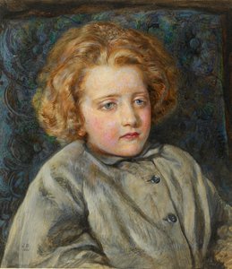 幼少時のローラ・テレサ・エップス・レディ・アルマ・タデマの肖像（1860年 作： John Brett