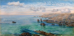 ガーンジー島の南海岸でスケッチ 作： John Brett