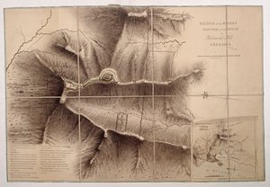 グレナダのリッチモンド・ヒルにフランス人が建てた施設のスケッチ 作： John Brown