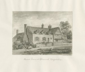 Bloxwich - 古代の家：セピア色の絵