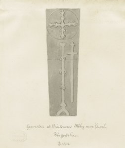 Dieulacres Abbey：セピア色の描画 作： John Buckler