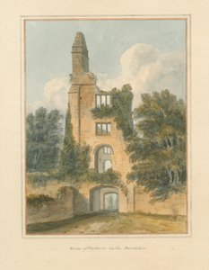 ドーセット-シャーボーン-城の遺跡、1802年 作： John Buckler