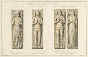 エセックス-アールズコルネ教会-作品：セピア画、1824 作： John Buckler