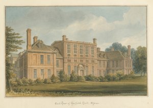 エセックス-ゴスフィールドホール、1824年 作： John Buckler