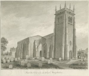 Leek Church：セピア画
