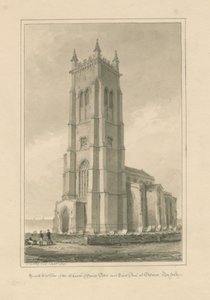 ノーフォーク-クローマー-セントピーター＆セントポール教会：セピア画、1847 作： John Buckler