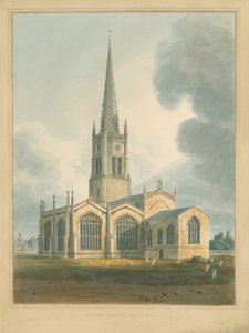 オックスフォードシャー-BloxhamChurch、1802 作： John Buckler