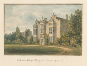 オックスフォードシャー-バーフォード-プライオリーハウス、1820 作： John Buckler